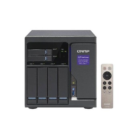 Qnap Intel Core i3-6100 3.7GHz/8GB RAM/4GbE/6SATA3/USB3.0/6-Bay Desktop TVS-682-I3-8G-US